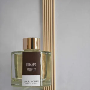 Reed difusser 100ml με άρωμα Πούδρα Μωρού.