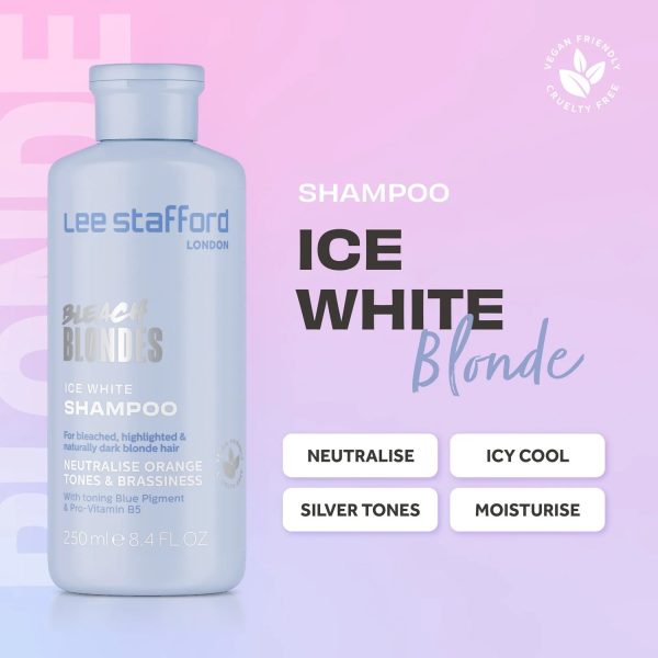 Μπλε Ice White σαμπουάν για πλατινέ & με ανταύγειες μαλλιά 250ml, Bleach Blondes - Image 2
