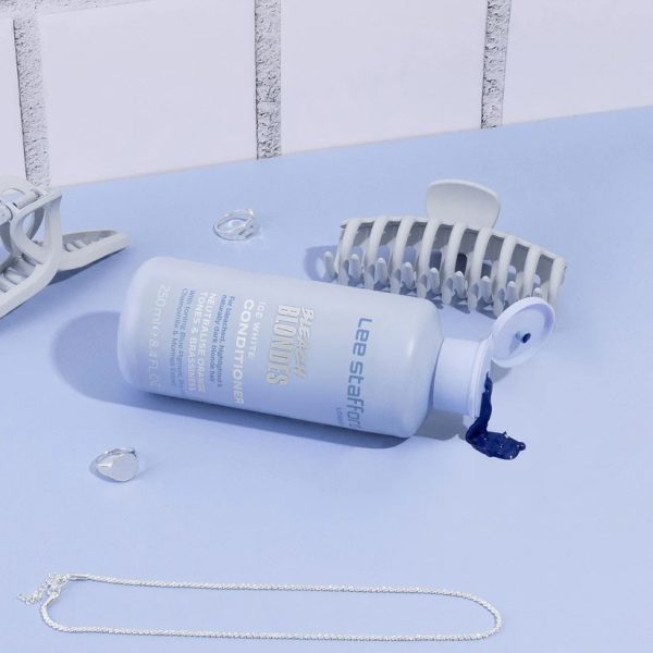Μπλε Ice White Conditioner για πλατινέ & με ανταύγειες μαλλιά 250ml, Bleach Blondes - Lee St - Image 6